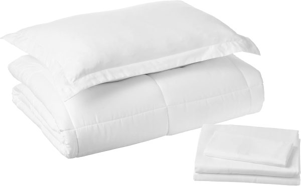 Sweet Home Collection 6 piezas cama individual Dobby White reseña
